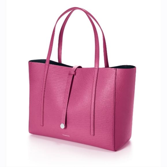 Tiffany&Co. Textured leather large tote bag NEW - Picture 2 of 11